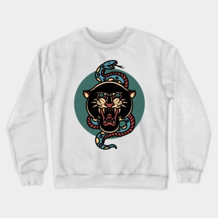 panther and snake tattoo Crewneck Sweatshirt